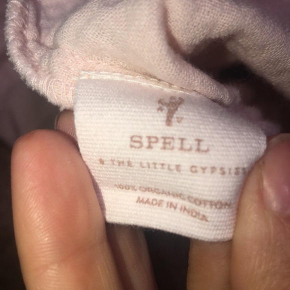 SPELL & The Little Gypsies Ava Botanically Dyed Cotton Sleeveless Dress Rose 3Y - Picture 9 of 9